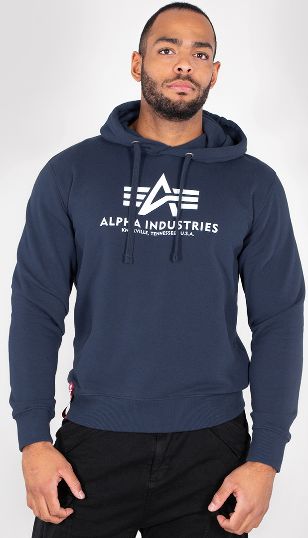 Alpha Industries Basic Hoodie blue/white L Figure 2