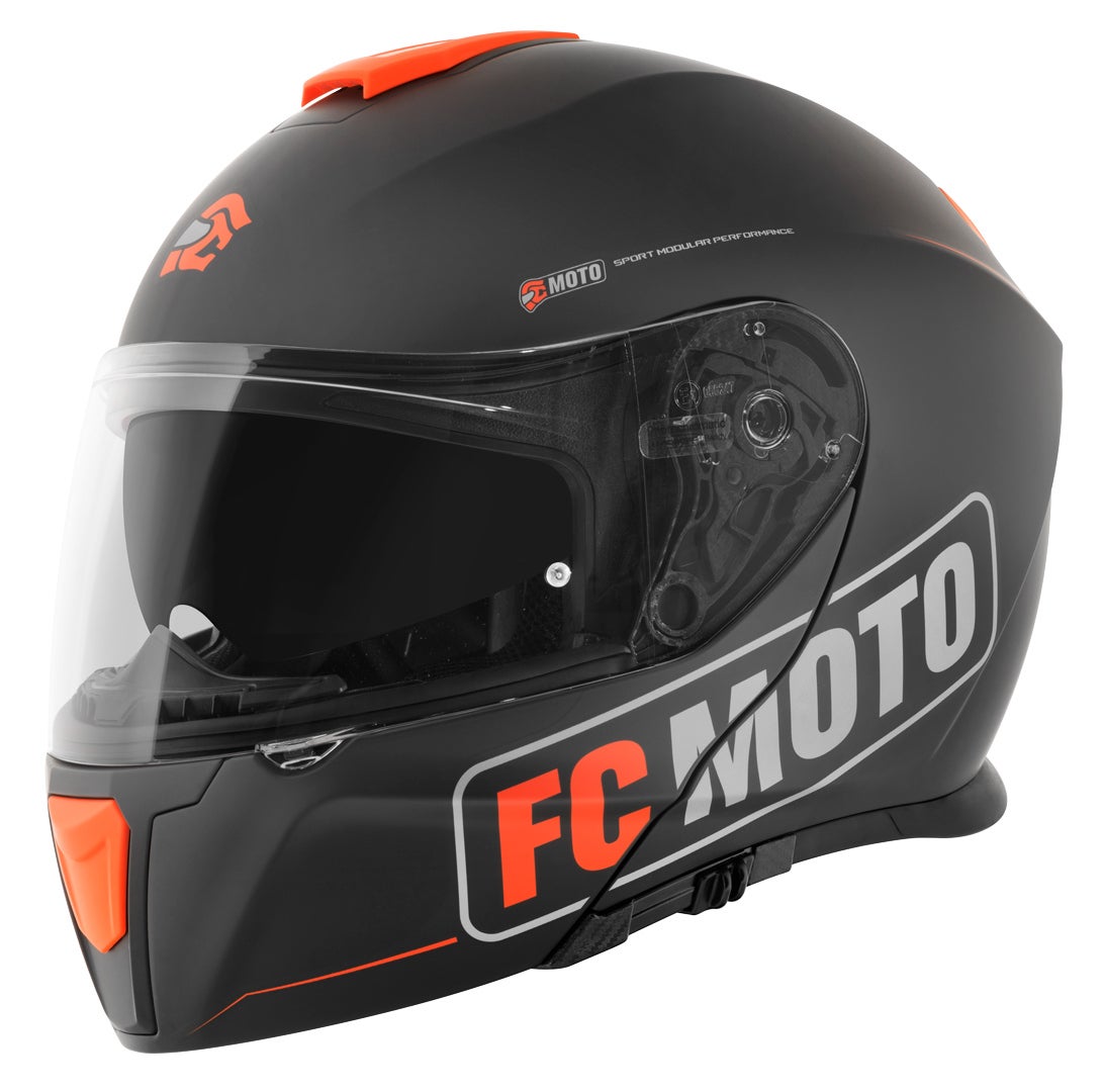 FC-Moto Novo Straight Hjelm sort/orange XL (61/62) Figur 3