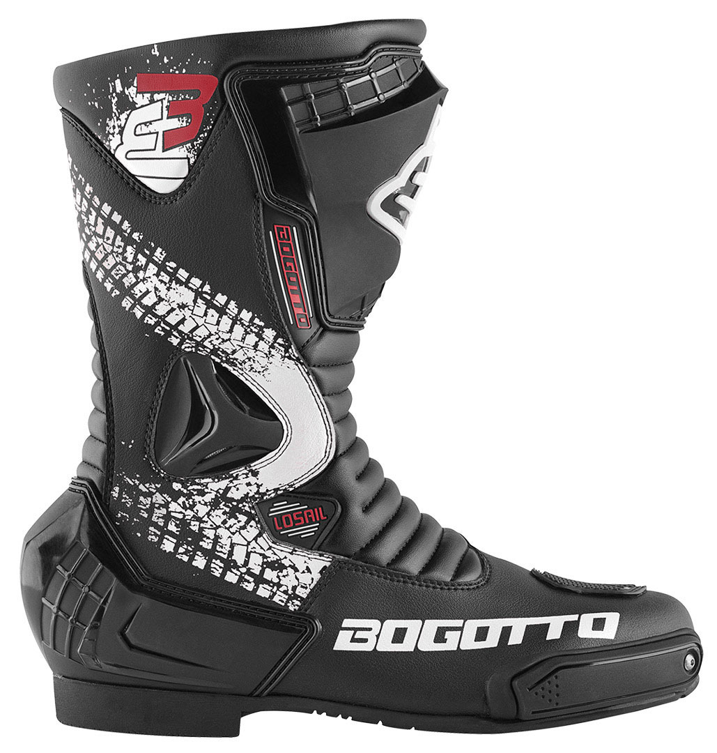 Bogotto Losail Evo Motorcycle Boots black/white 41 Figure 2