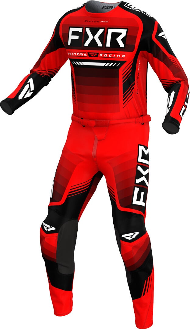 FXR Clutch Pro 2024 Motocross Pants red/white/black 34 Figure 3
