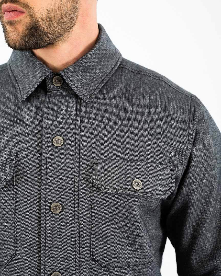 Rokker Boston Rider Chemise de moto gris M Figure 9