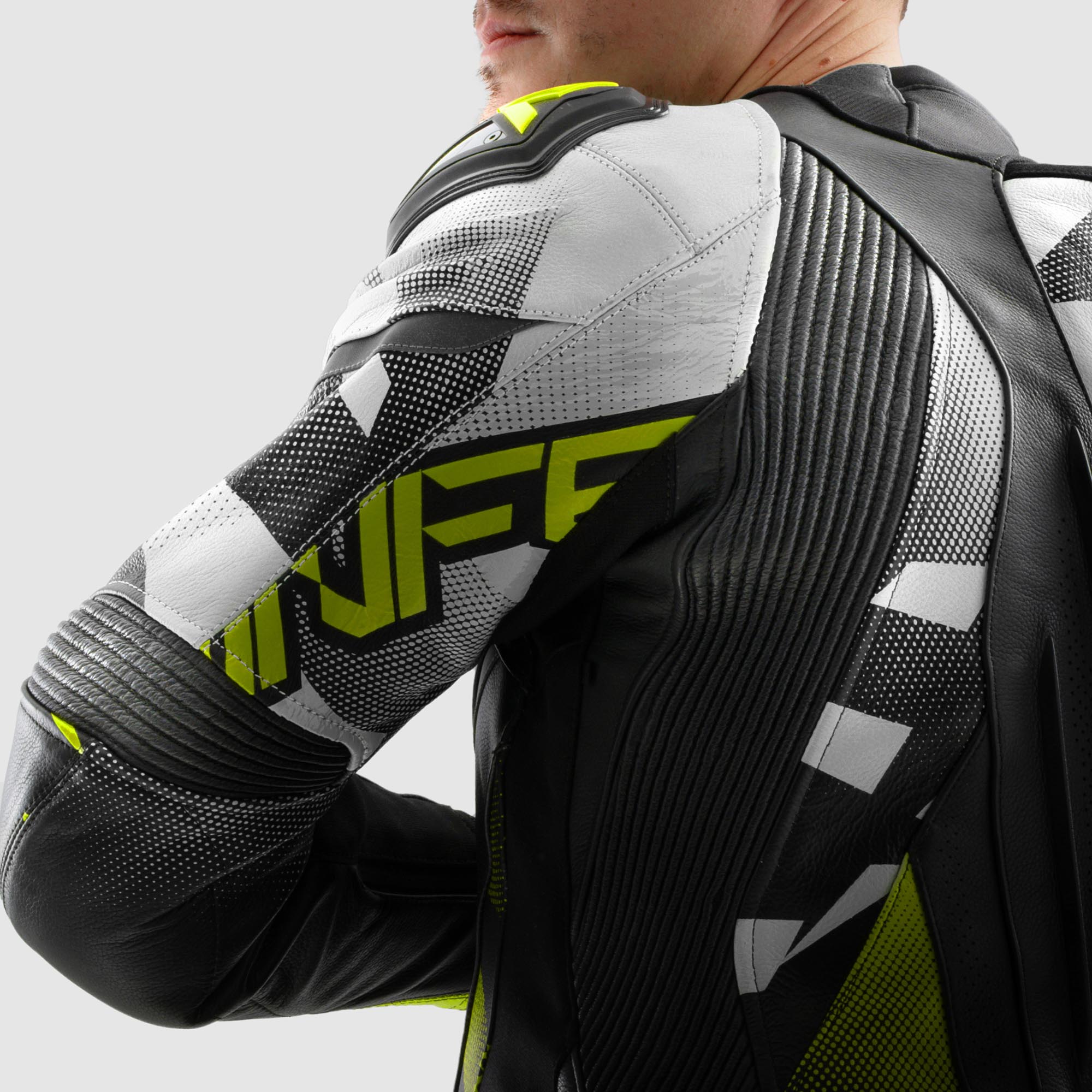 Side view of Rebelhorn Inferno Motorcycle Leather Jacket