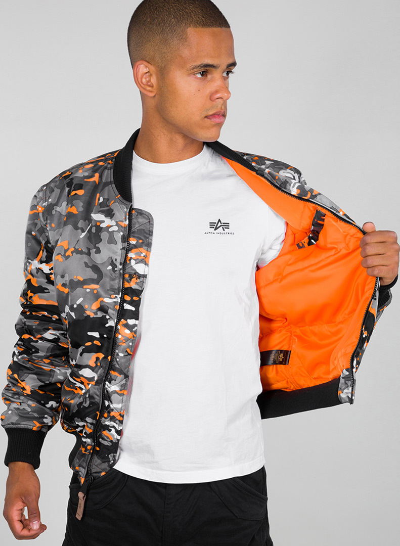 Alpha Industries MA-1 VF 59 Jacket orange/grey M Figure 3