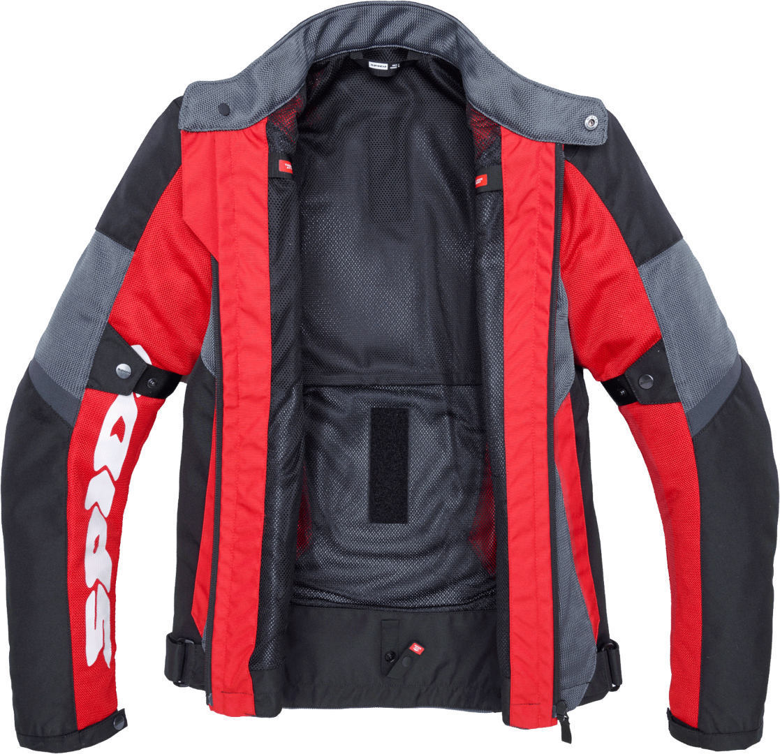 Spidi Tek Net Motorcycle Jacket black/grey/red L Figure 3