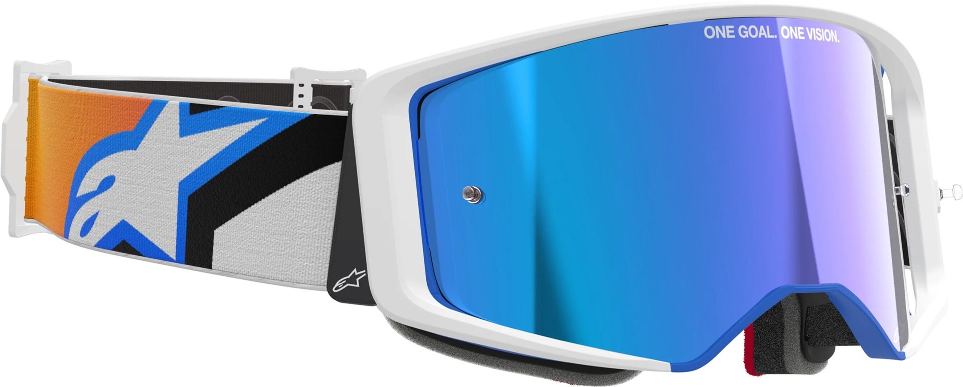 Alpinestars Supertech Corp Absolute Vision Mirror Ochelari de motocross Albastru/Portocaliu Figura 2