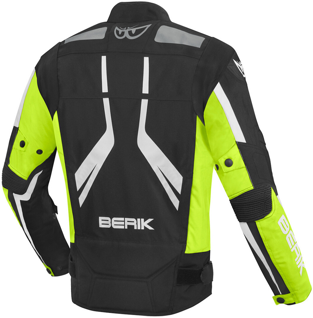 Berik The Eye Waterproof Motorcycle Textile Jacket black/neon-yellow 58 Figure 2