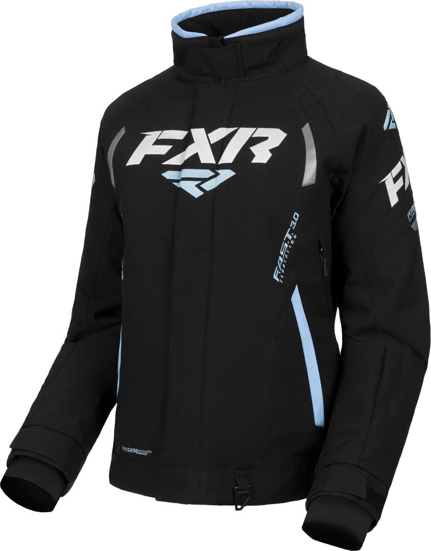 FXR Team FX Jaqueta Snowmobile Ladies preto/azul claro 8 Figura 1