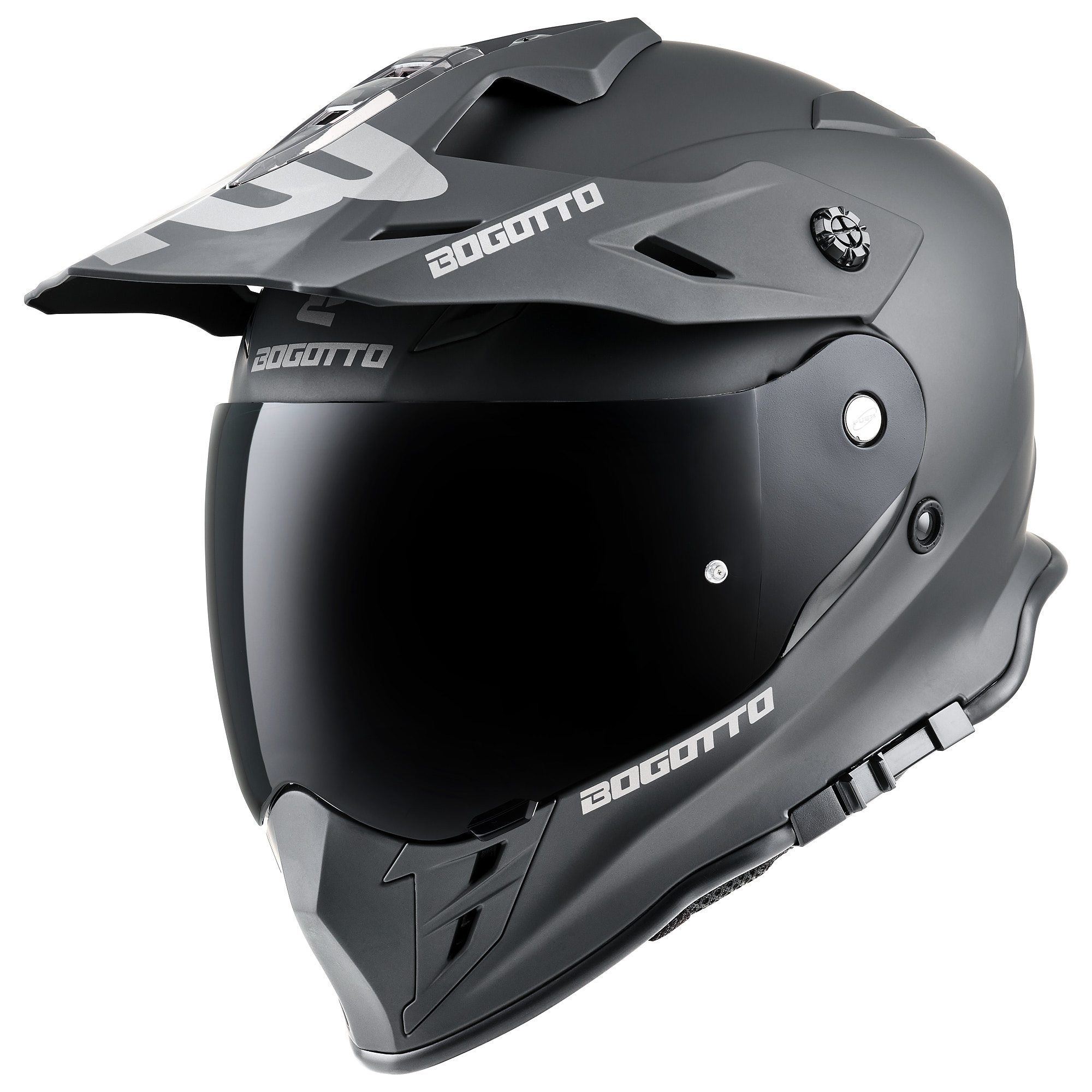 Bogotto H331 Enduro sisak Black Matt S (55/56) 1. ábra
