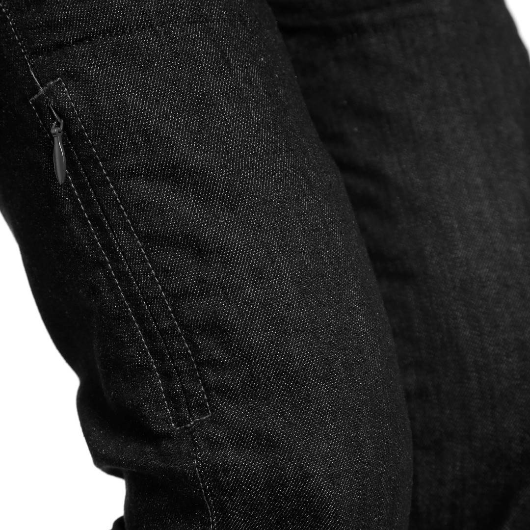 Dainese Denim Slim Ladies Motorcykel Textil Byxor svart 24 Figur 3