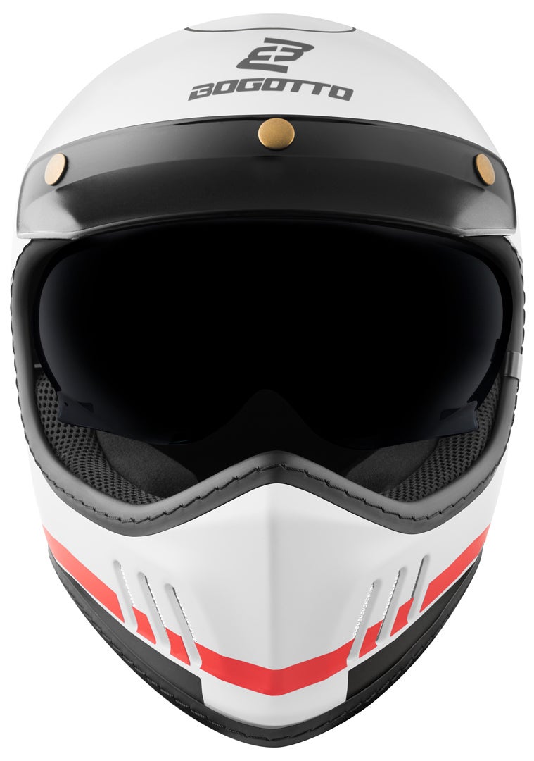 Side view of Bogotto FF980 EX-R Caferacer Cross Helmet