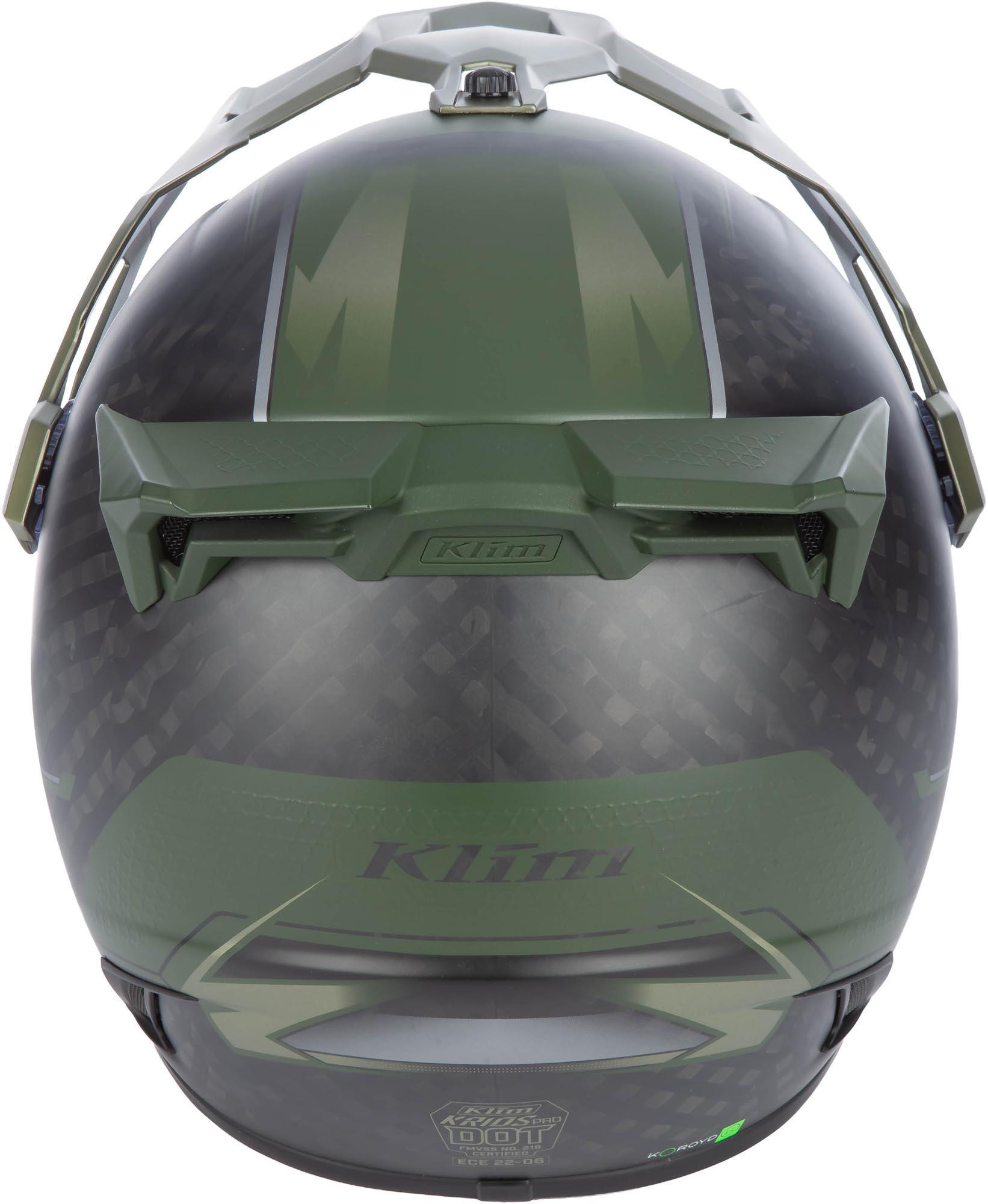 Klim Krios Pro Echo Carbon Cască Enduro Negru mat/verde S (55/56) Figura 8