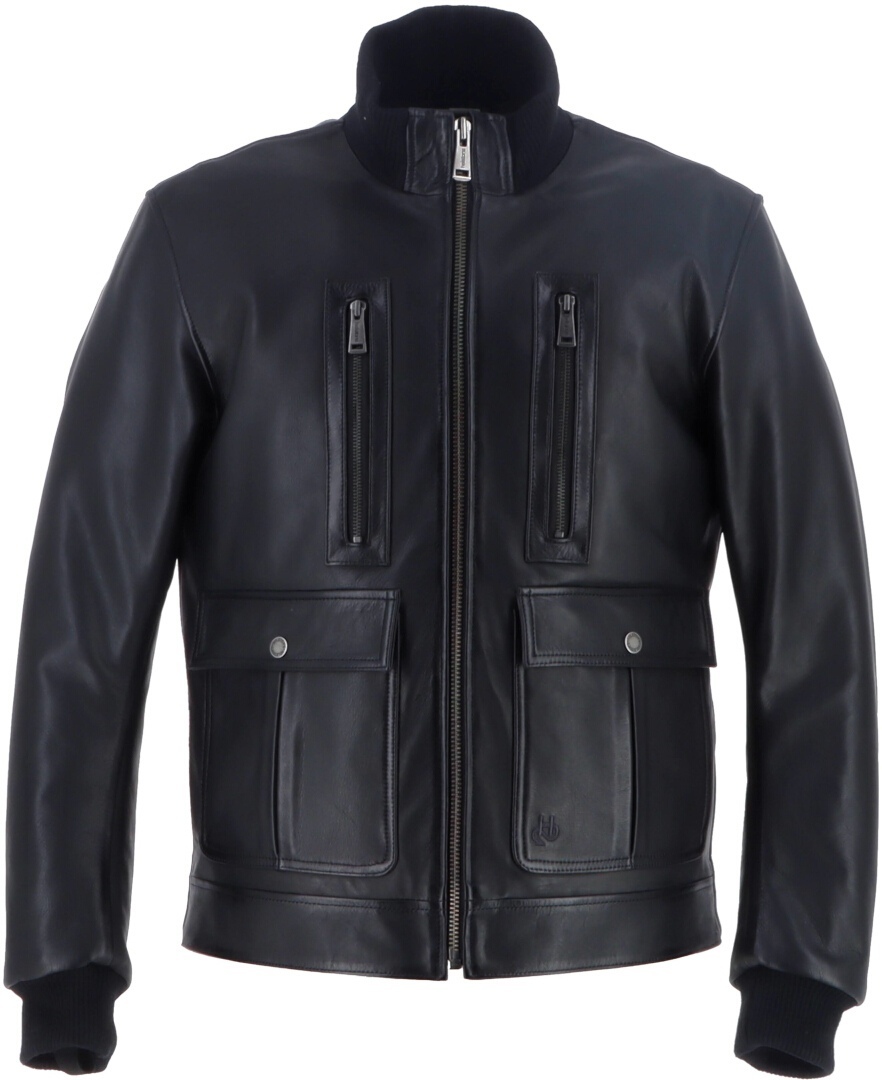 Helstons Downtown Motorrad Lederjacke schwarz M Abbildung 1