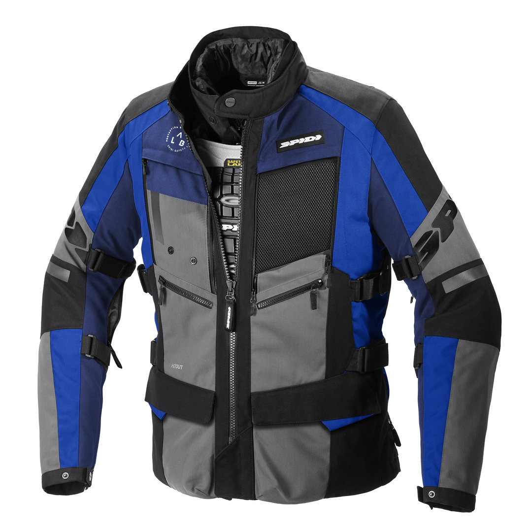 Spidi 4 Season Evo H2Out Veste textile moto noir/bleu 3XL Figure 2
