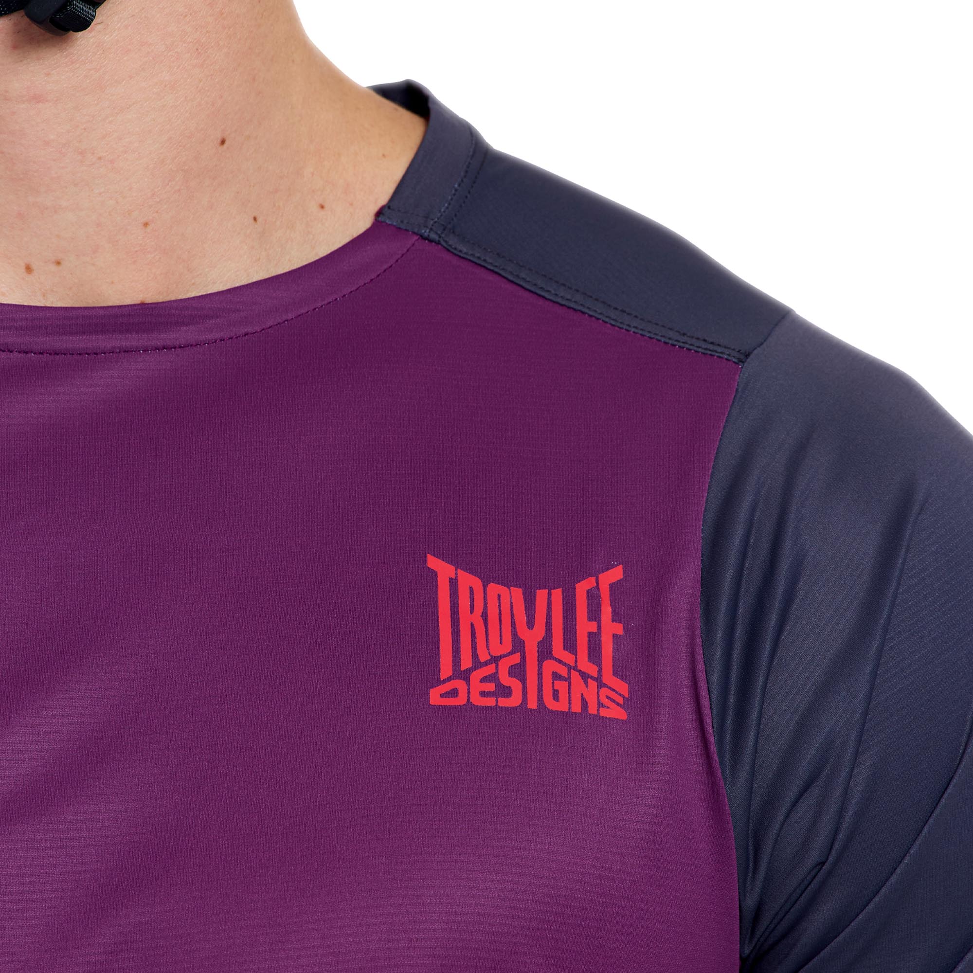 Side view of Troy Lee Designs Skyline Pro Fangs Short Sleeve Bicycle Jersey