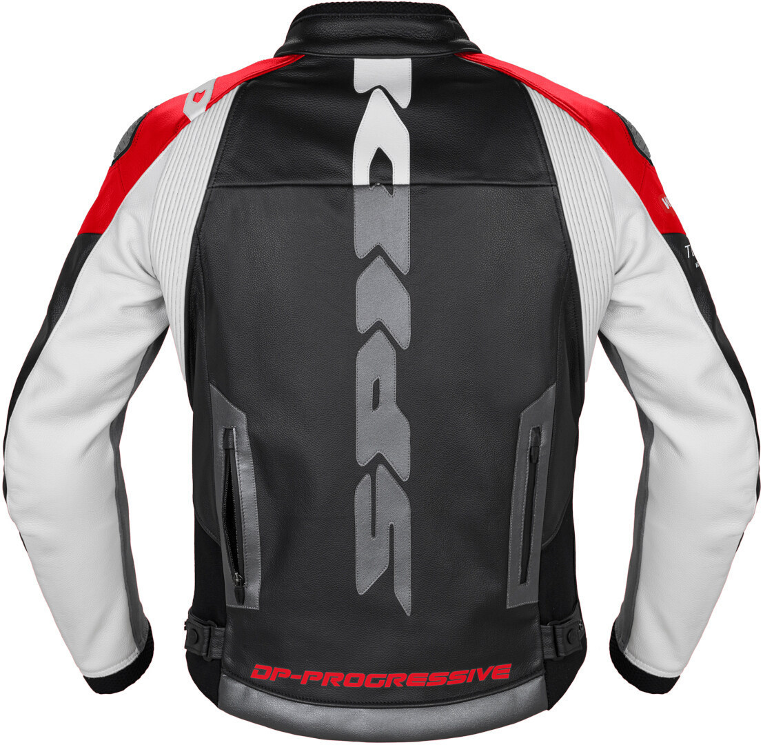 Spidi DP Progressive Blouson en cuir de moto noir/rouge 54 Figure 2
