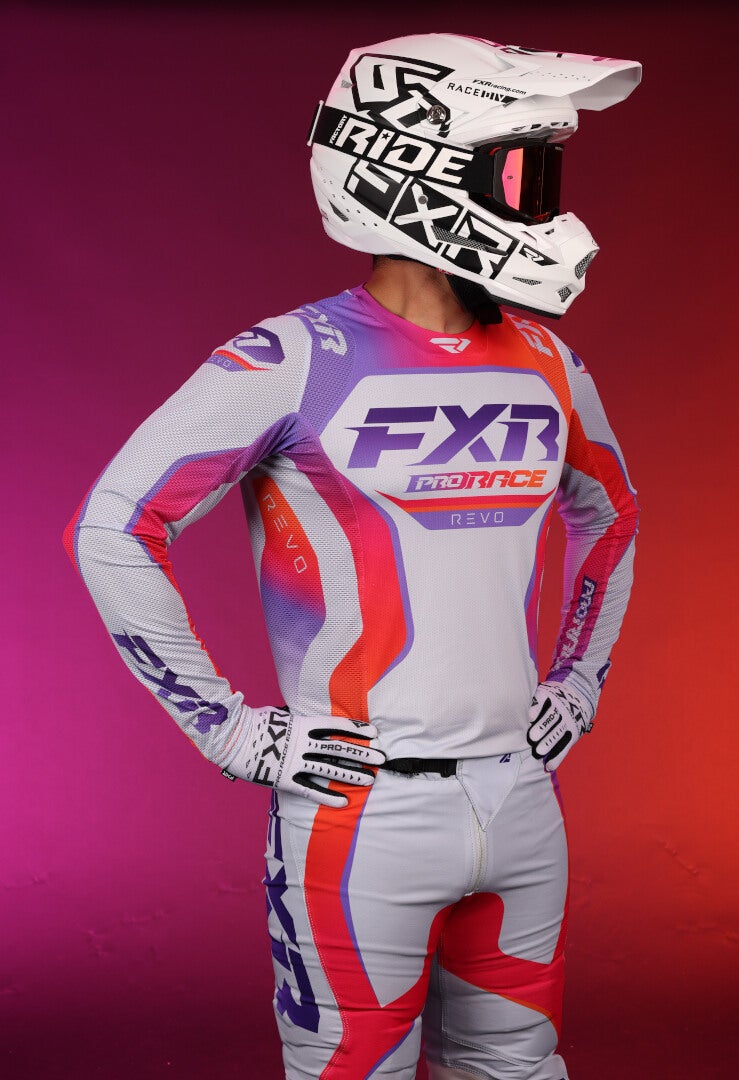 FXR Revo 2025 Maillot de motocross orange/violet S Figure 4