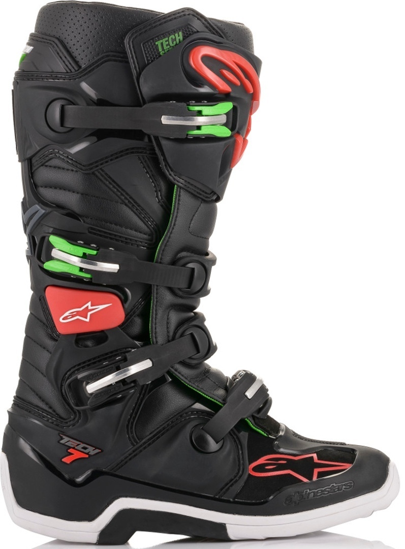 Alpinestars Tech 7 Bottes de motocross Noir/Rouge/Vert 9 (43) Figure 4