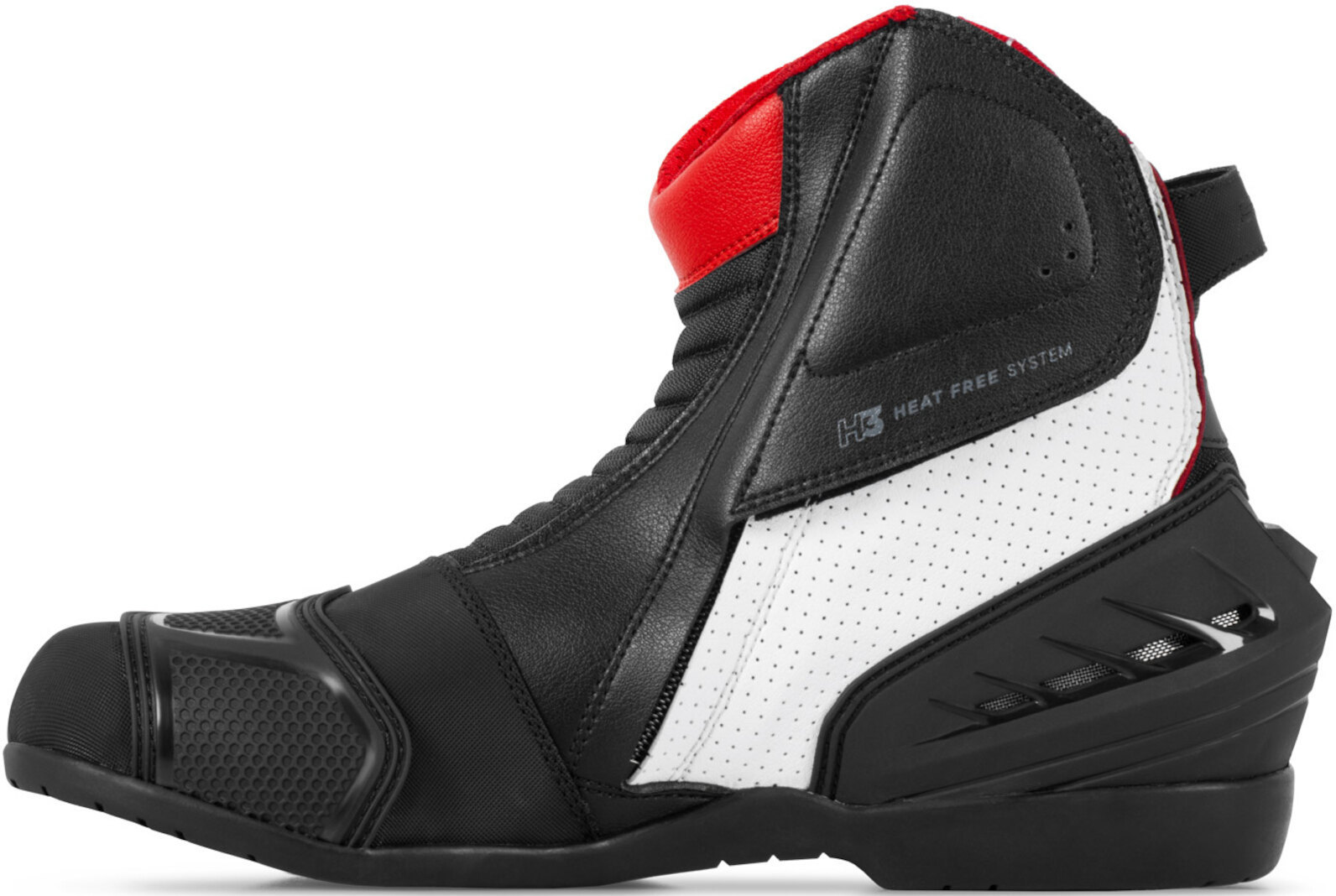 SHIMA SX-6 perforated Motorcycle Boots black/white/red 42 Figure 3
