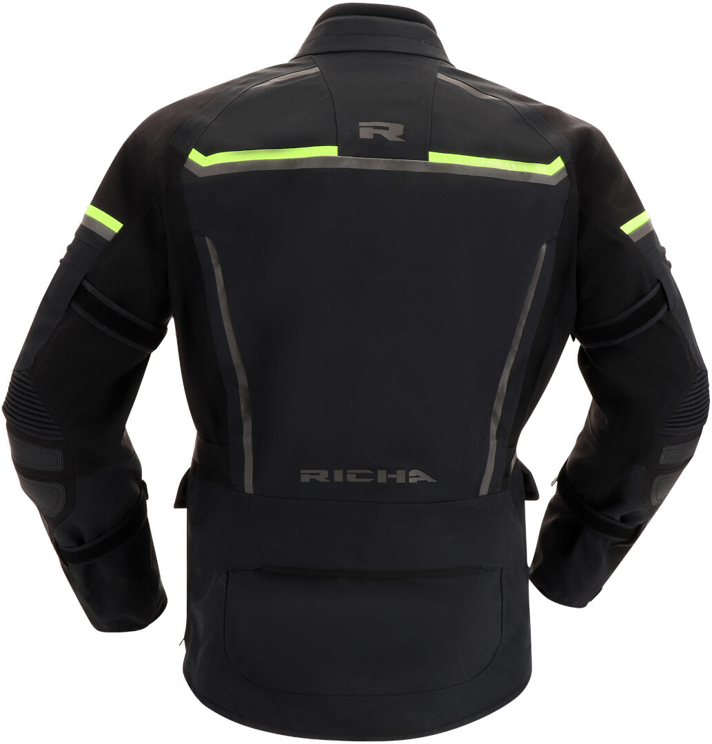 Richa Atlantic 2 Gore-Tex waterproof Motorcycle Textile Jacket black/yellow L Figure 3