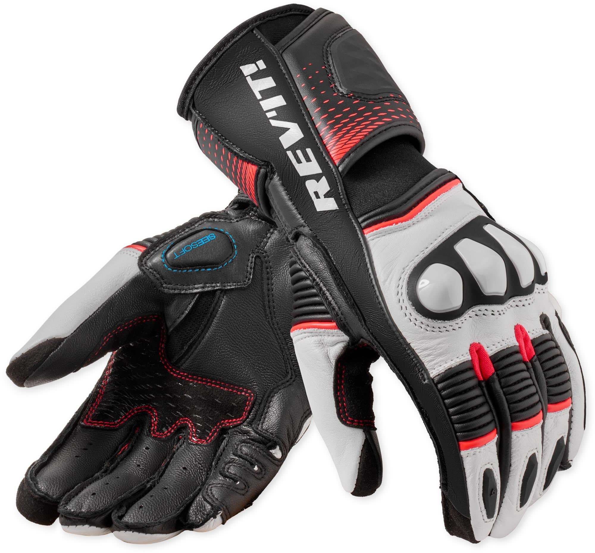 Revit Xena 4 Dames Motorfiets Handschoenen wit/rood XL Figuur 1