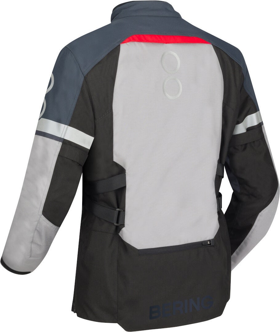 Bering Halifax 17353 wasserdichte Motorrad Textiljacke hellgrau/anthrazit XXL Abbildung 2