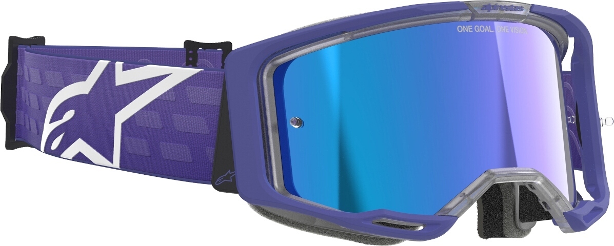 Alpinestars Vision 8 Corp Mirror Stripes Ochelari de motocross mov Figura 2