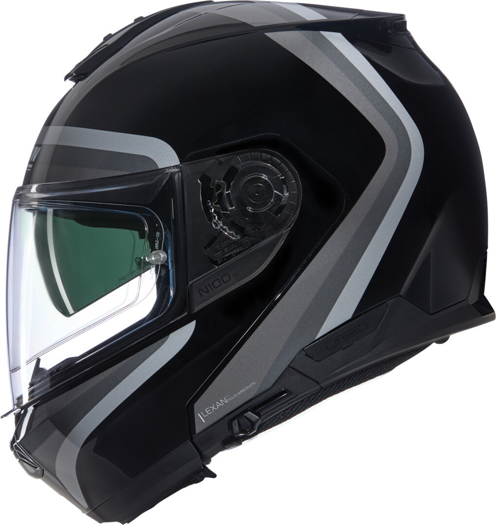 Nolan N100-6 Assoluto N-Com Casco nero/bianco/argento XXL (64) Figura 2