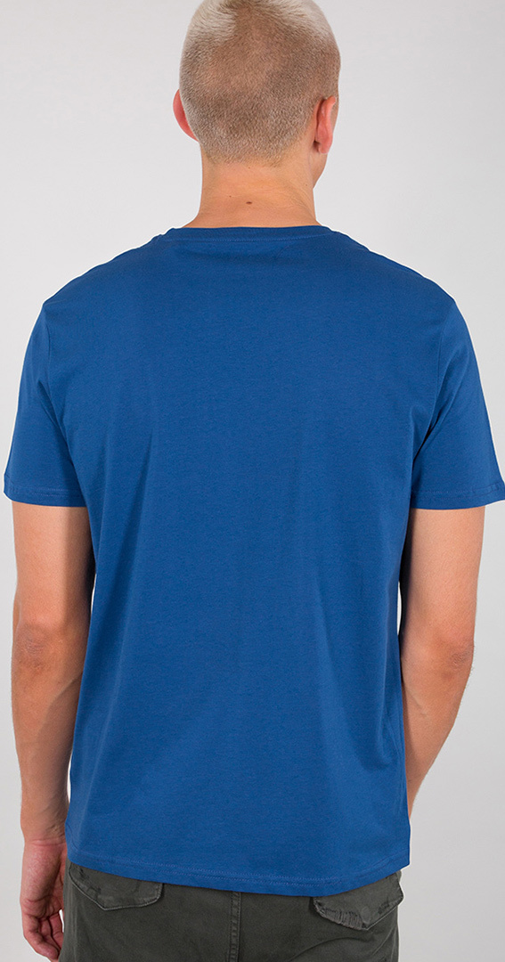 Alpha Industries Basic T シャツ 青/白 M 図2