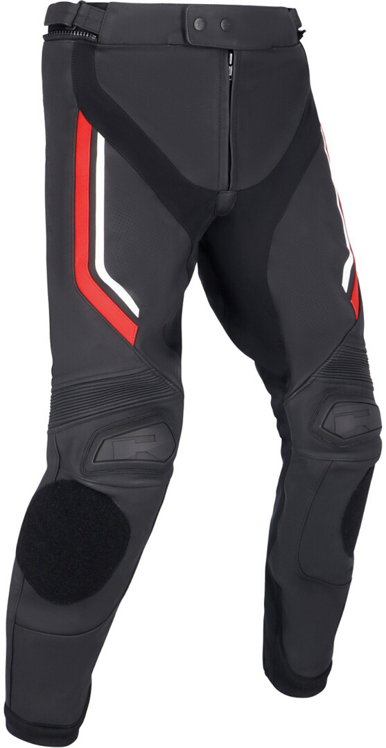 Richa Matrix 2 Motorcycle Leather Pants black/white/red 54 Figure 1