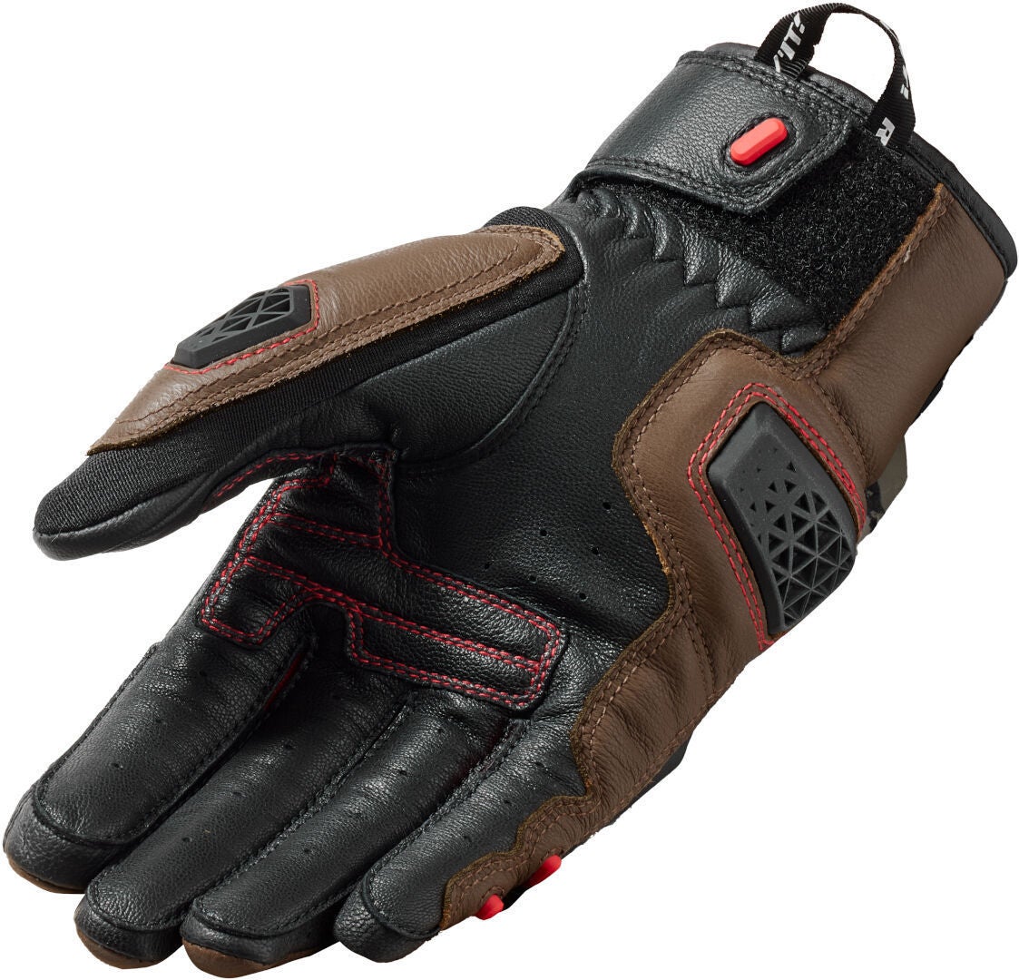 Revit Sand 4 Motorcykelhandsker sort/brun M Figur 2