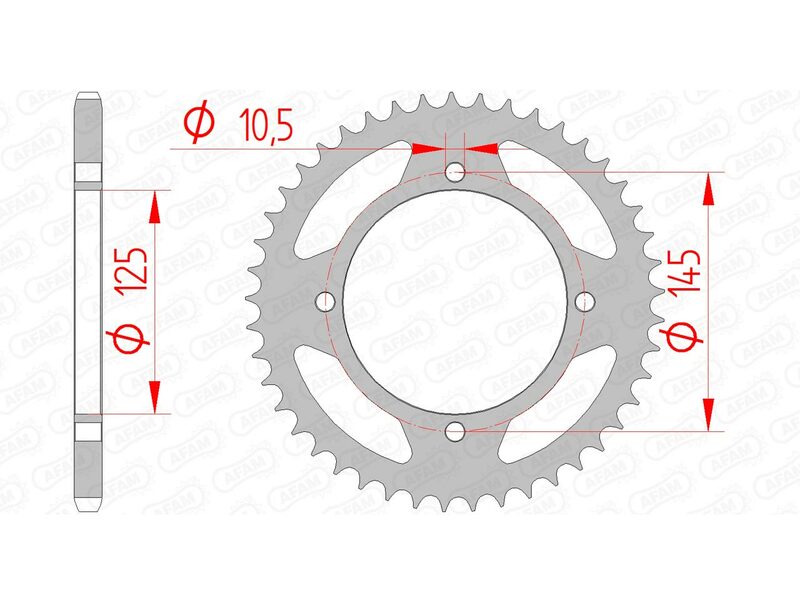 AFAM Corona standard in acciaio 12505 - 520 Figura 1