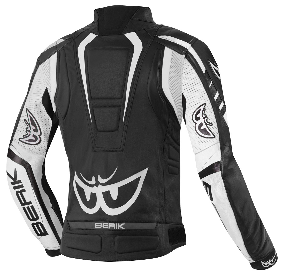 Berik Striper Ladies Motorcycle Leather Jacket black/white 48 Figure 2