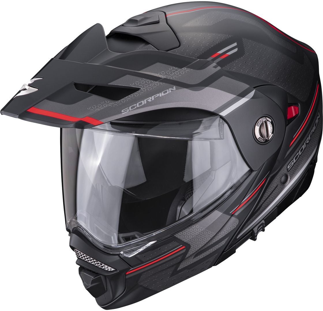 Scorpion ADX-2 Carrera Klapphelm schwarz matt/rot XXL (62/63) Abbildung 1