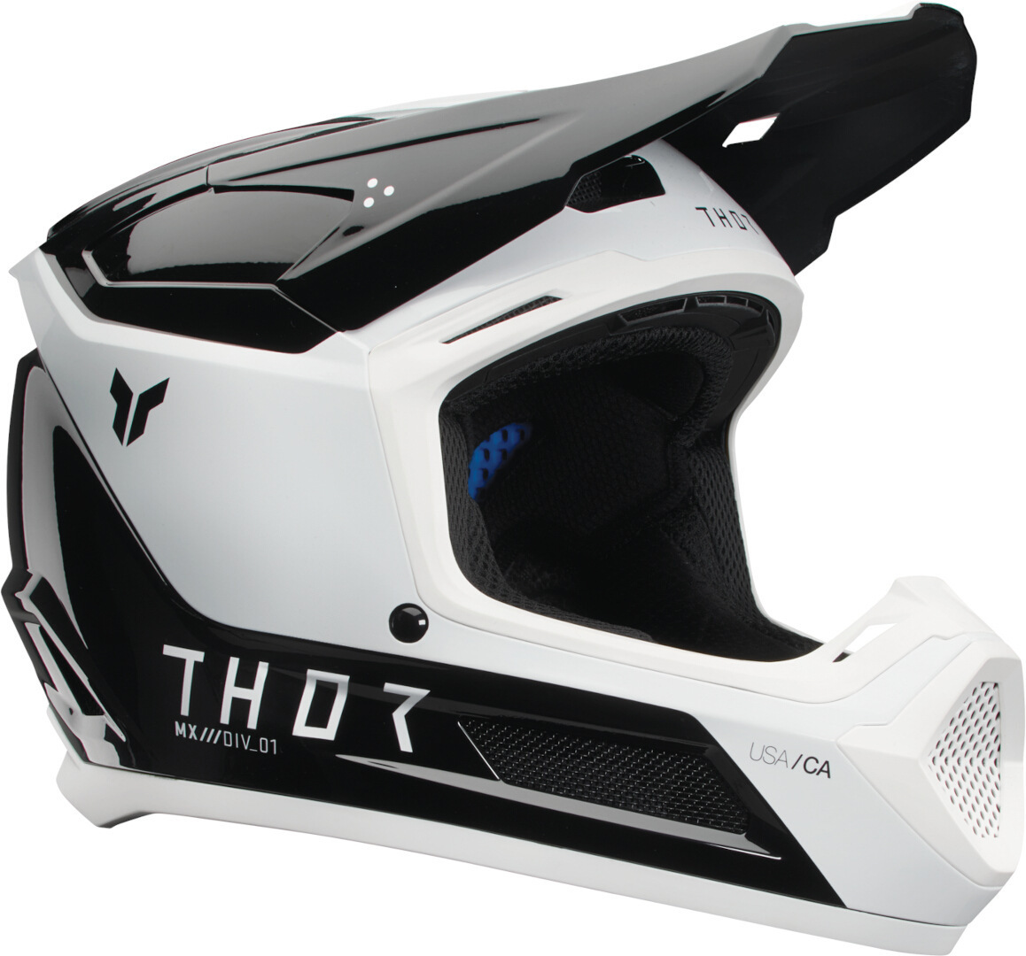Thor Fleet Storm Cască de motocross pentru copii alb/negru Y/S (48/49) Figura 1