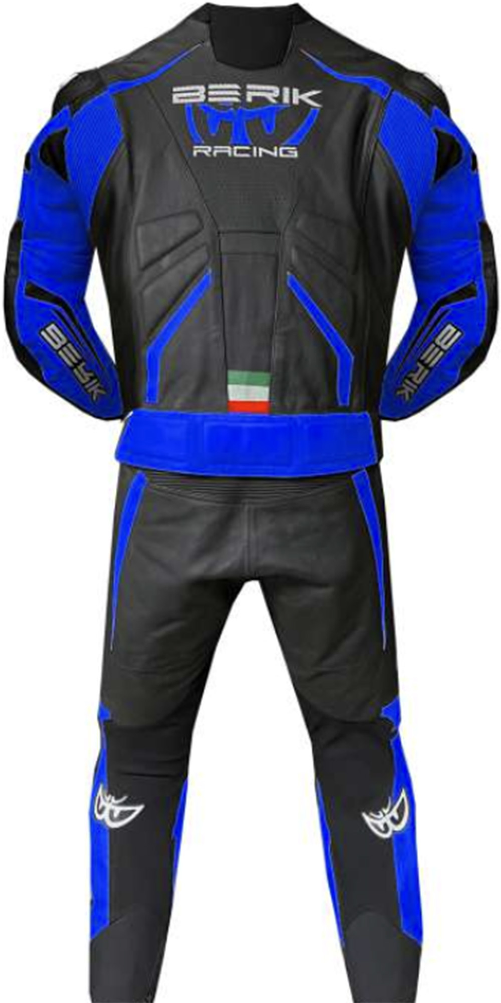 Berik Finthal Costum de piele de motocicletă în două piese Negru/Alb/Albastru 60 Figura 2