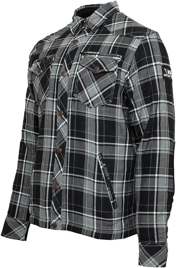 Bores Lumberjack Premium Camicia da moto grigio/nero/bianco L Figura 4