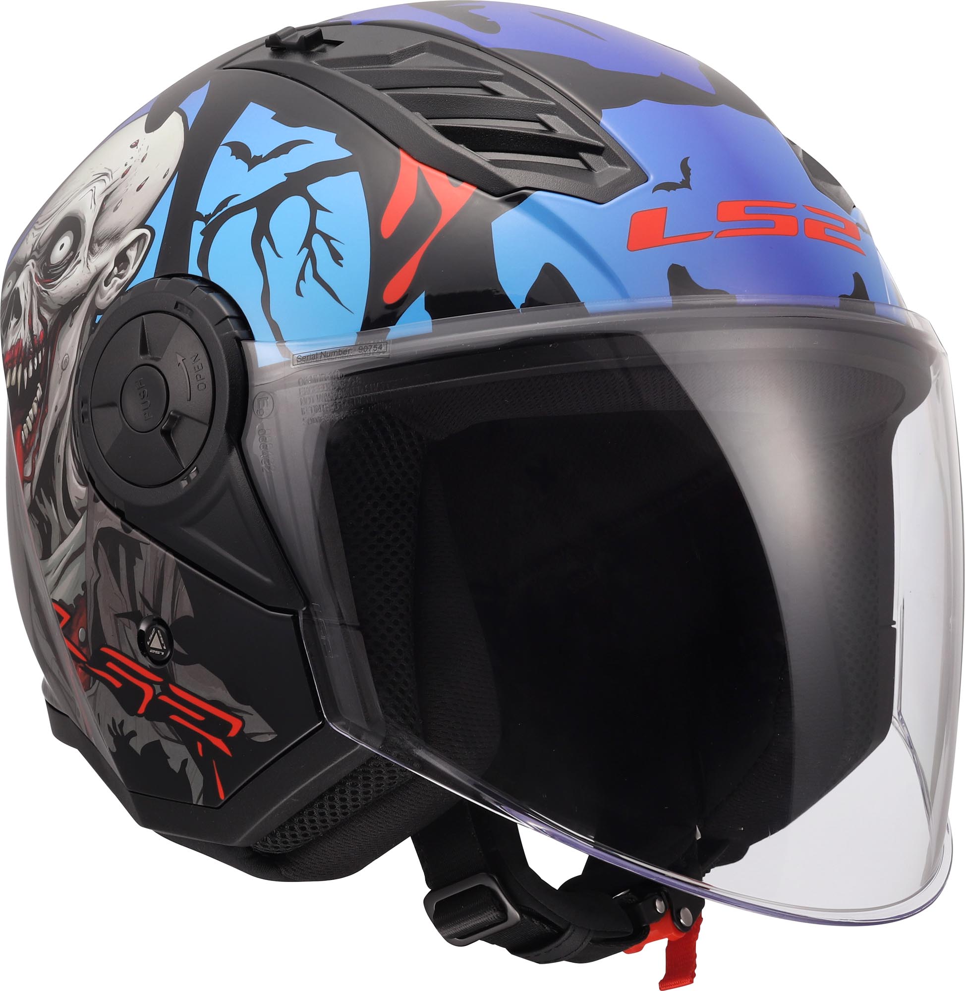 LS2 OF616 Airflow II Zombie II Jethelm S (55/56) Abbildung 8