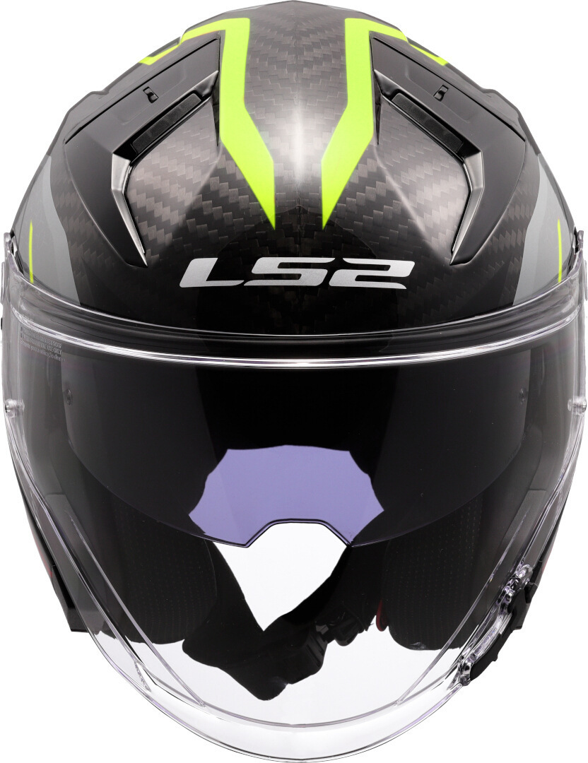 LS2 OF603 Infinity II Carbon Urus Cască cu reacție Carbon/Galben Neon M (57/58) Figura 8