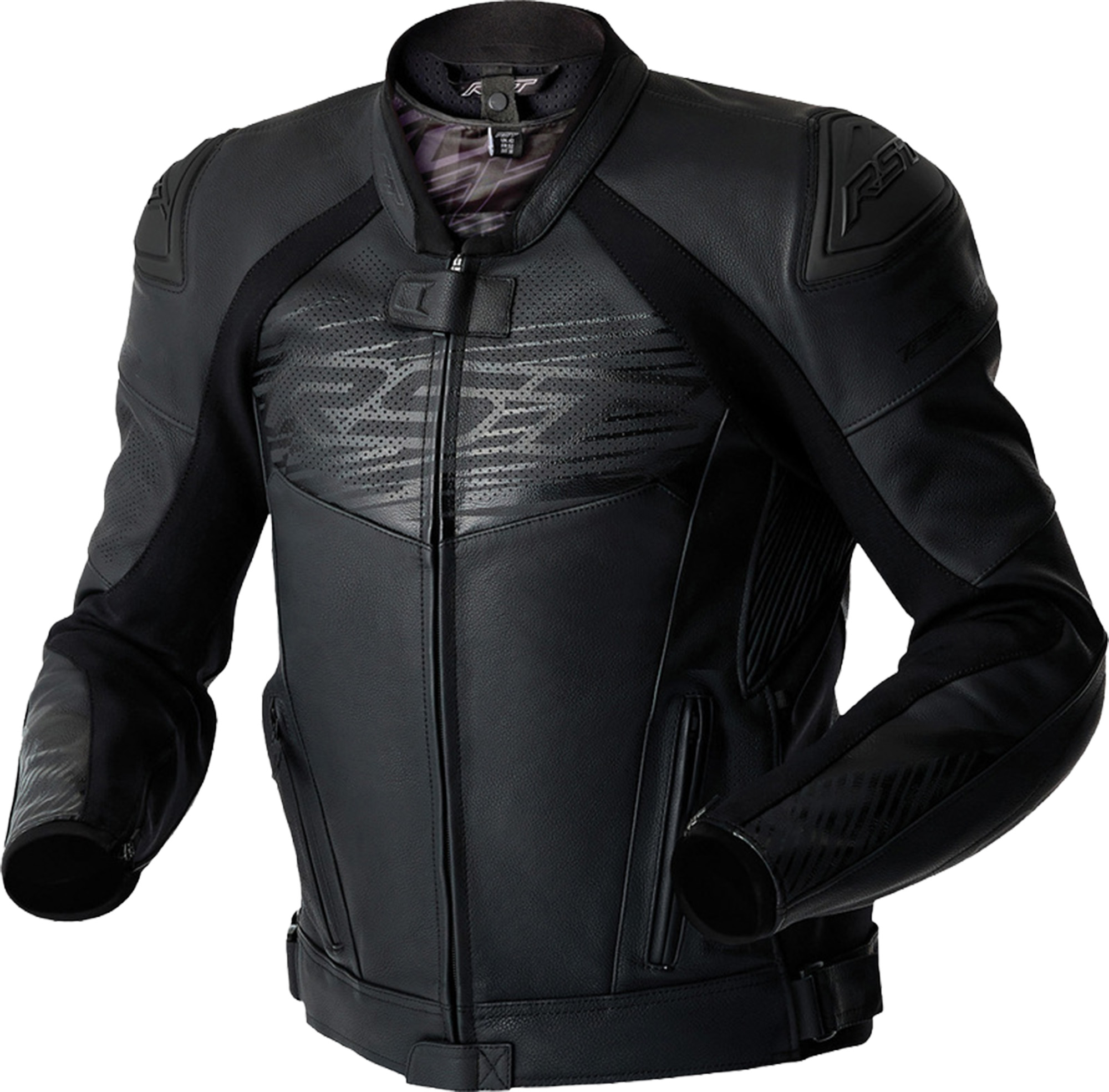 RST Tractech Evo D3O Motorrad Lederjacke schwarz 66 Abbildung 1