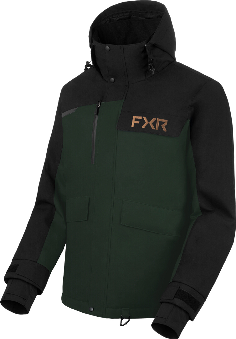 FXR Chute 2025 Snowmobile Jacket dark green/black M Figure 1