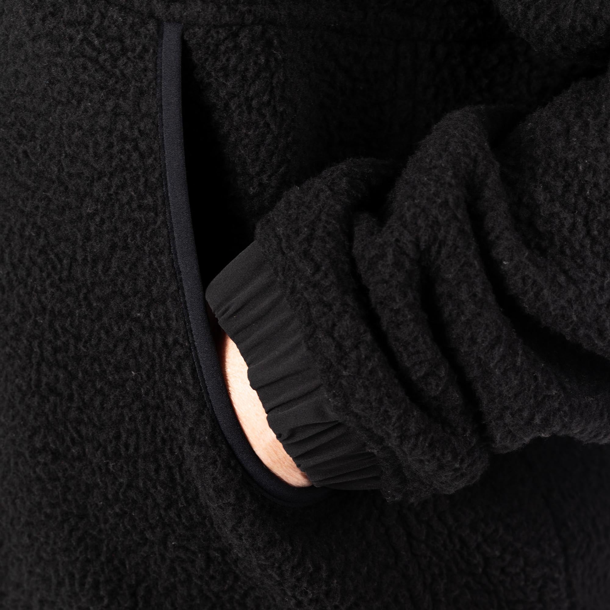 Klim Sira High Pile Γυναικείο Fleece Φούτερ με Κουκούλα Μαύρο 2ΧΛ Γράφημα 9