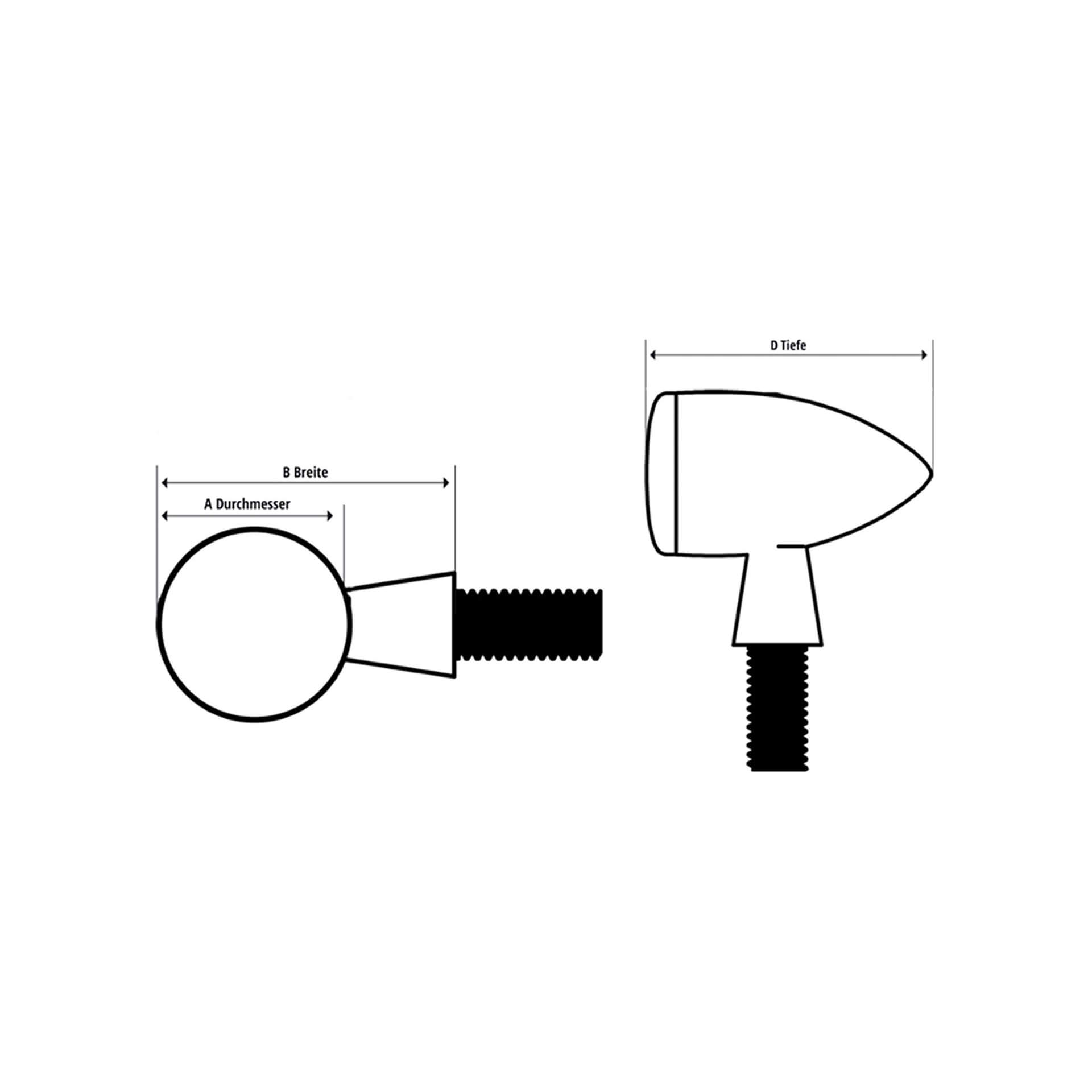Kellermann Luce posteriore/stop a LED Atto, per montaggio verticale nero Tintato Figura 2