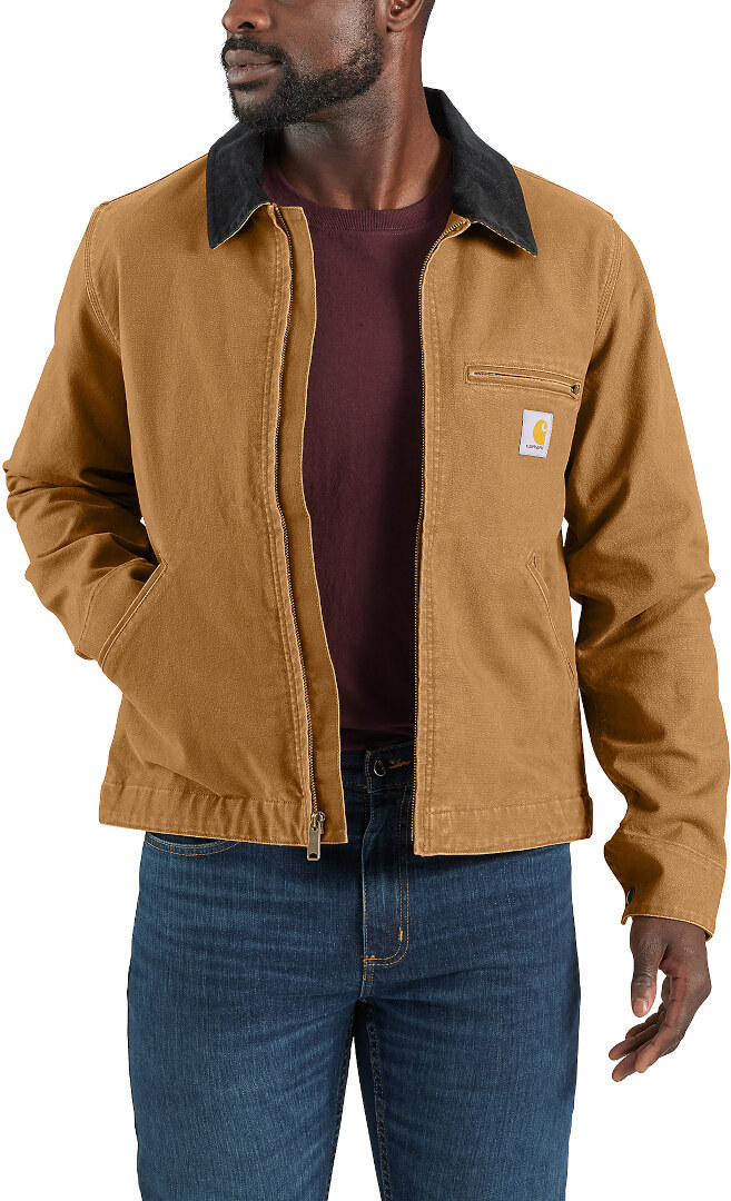 Carhartt Rugged Flex Relaxed Fit Duck Detroit Jacket light brown S Figure 6