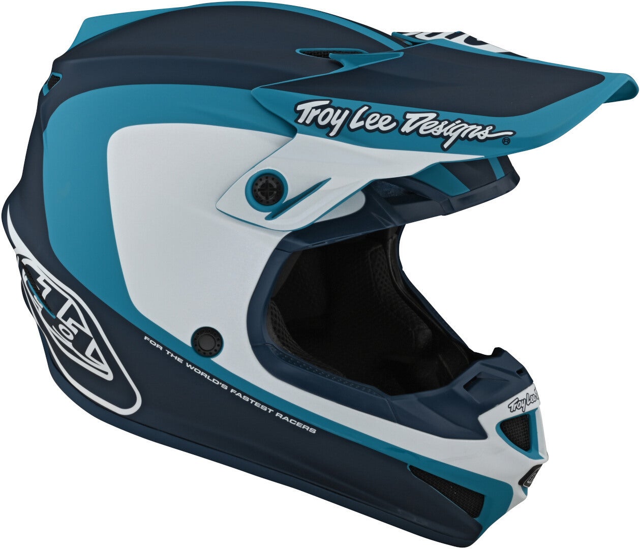 Troy Lee Designs SE4 Corsa Motocross Helmet blue/white/blue S Figure 3