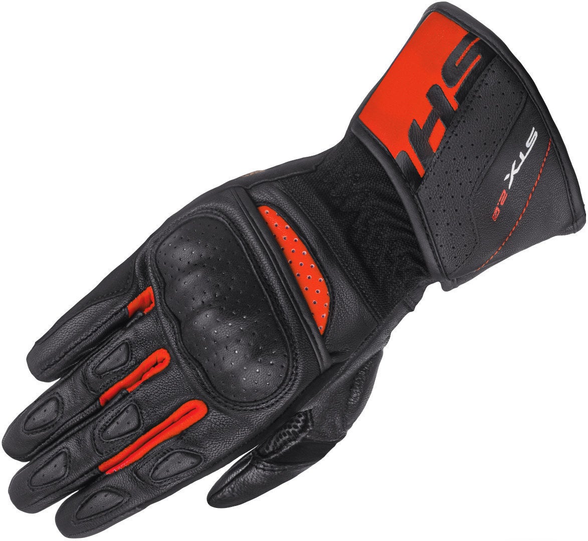 SHIMA STX 2.0 perforerede motorcykelhandsker sort/rød M Figur 1