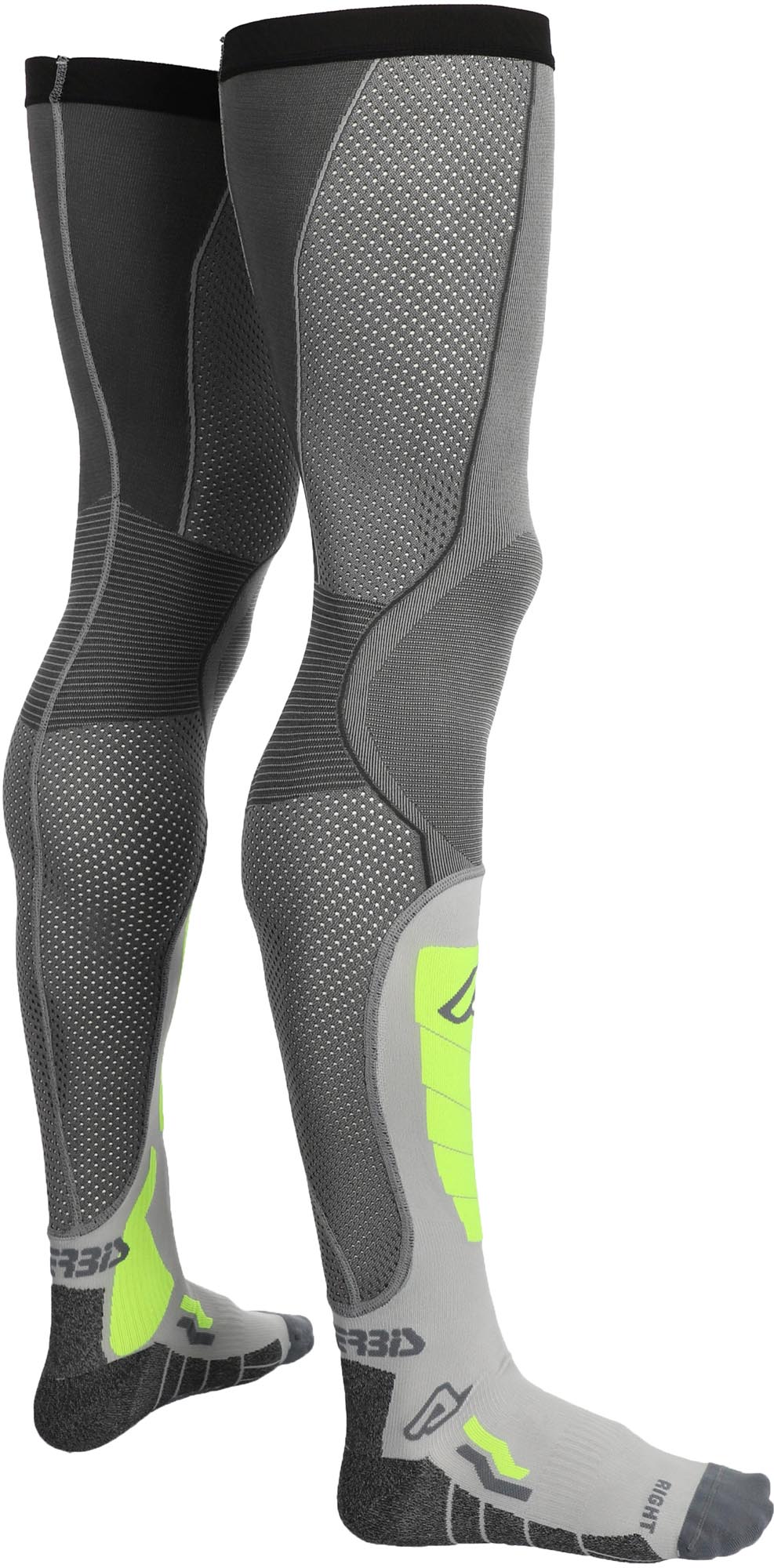 Acerbis X-Leg Vented Pro Șosete pentru genunchi de motocross gri/galben XXL Figura 2