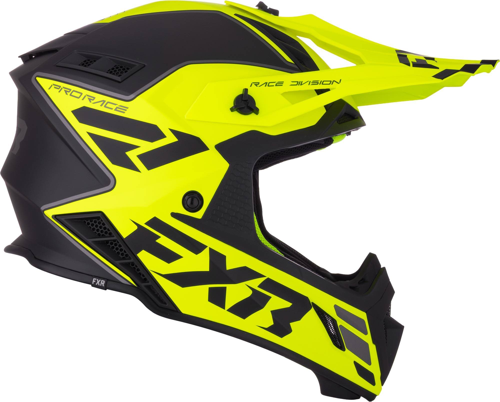 FXR Helium Logo Carbon Cască de motocross galben/negru M Figura 3