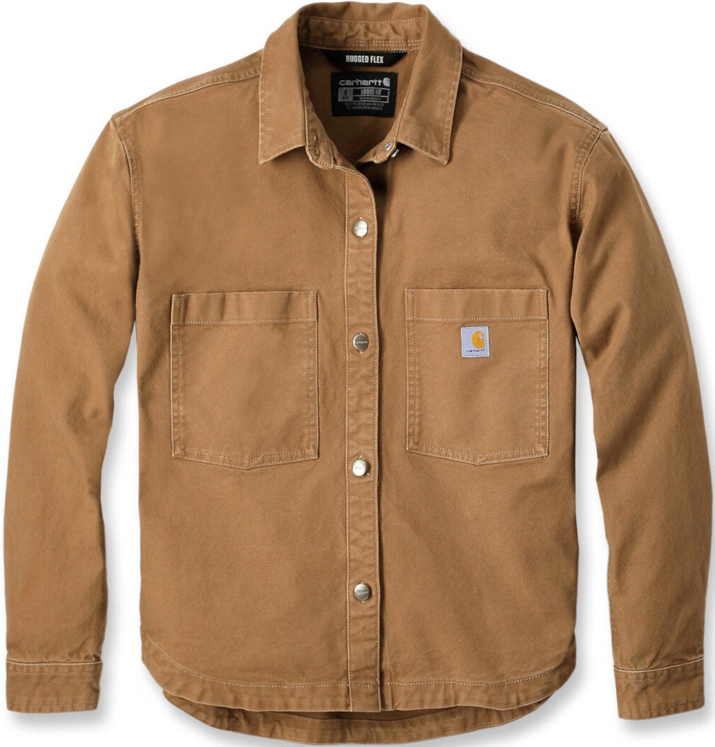 Carhartt Rugged Flex Loose Fit Heavyweight Duck Camicia da donna marrone M Figura 1