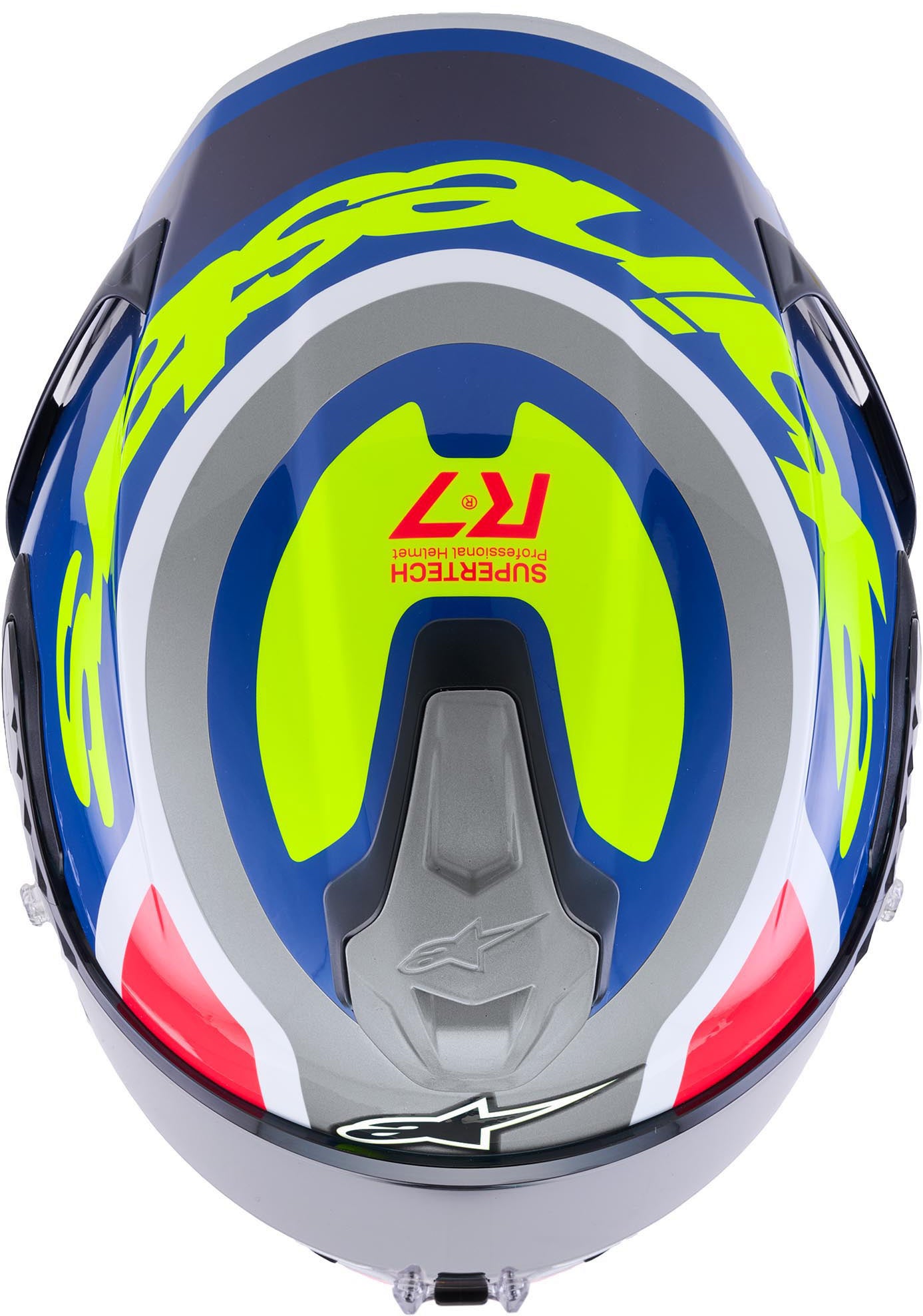Alpinestars S-R7 Lumen Casque bleu/jaune/argent L Figure 5