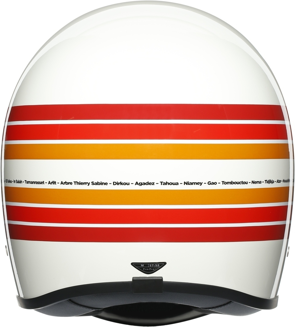 AGV Legends X101 Dakar 87 Hjälm vit/röd/orange XS (53/54) Figur 3